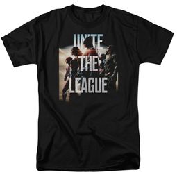 Justice League Movie Shirt Dawn Unite the League Black T-Shirt