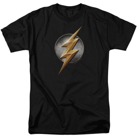 Justice League Movie Shirt Flash Logo Black T-Shirt