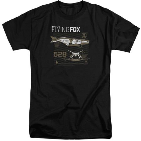 Justice League Movie Shirt Flying Fox Black Tall T-Shirt