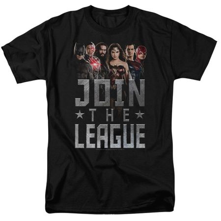 Justice League Movie Shirt Join The League Black T-Shirt