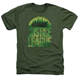 Justice League Movie Shirt Kryptonite Heather Military T-Shirt