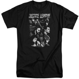 Justice League Movie Shirt Pushing Forward Black Tall T-Shirt
