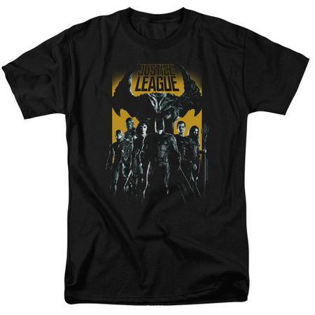 Justice League Movie Shirt Stand Up To Evil Black T-Shirt