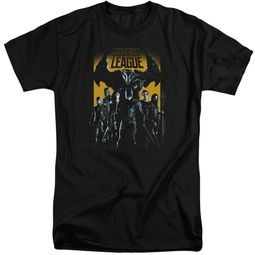 Justice League Movie Shirt Stand Up To Evil Black Tall T-Shirt Justice League Movie Shirt Stand Up To Evil Black Tall T-Shirt