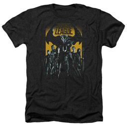 Justice League Movie Shirt Stand Up To Evil Heather Black T-Shirt Justice League Movie Shirt Stand Up To Evil Heather Black T-Shirt