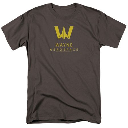 Justice League Movie Shirt Wayne Aerospace Charcoal T-Shirt
