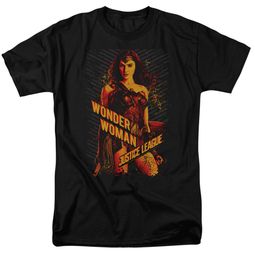 Justice League Movie Shirt Wonder Woman Black T-Shirt Justice League Movie Shirt Wonder Woman Black T-Shirt