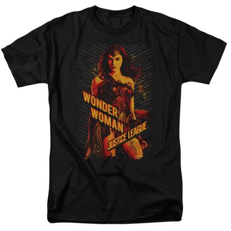Justice League Movie Shirt Wonder Woman Black T-Shirt