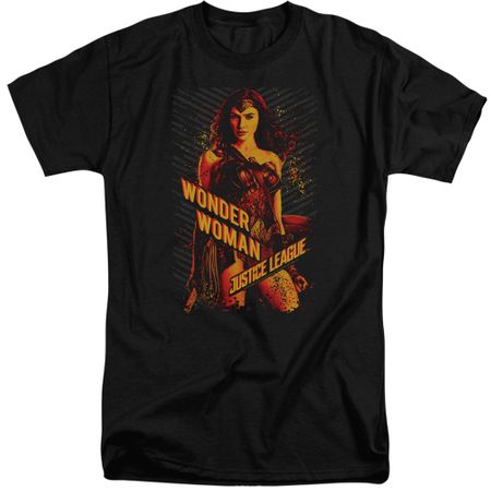 Justice League Movie Shirt Wonder Woman Black Tall T-Shirt