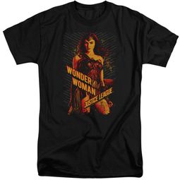 Justice League Movie Shirt Wonder Woman Black Tall T-Shirt Justice League Movie Shirt Wonder Woman Black Tall T-Shirt