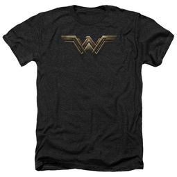 Justice League Movie Shirt Wonder Woman Logo Heather Black T-Shirt Justice League Movie Shirt Wonder Woman Logo Heather Black T-Shirt