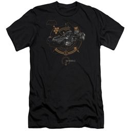 Justice League Movie Slim Fit Shirt Batmobile Black T-Shirt