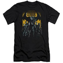 Justice League Movie Slim Fit Shirt Stand Up To Evil Black T-Shirt Justice League Movie Slim Fit Shirt Stand Up To Evil Black T-Shirt