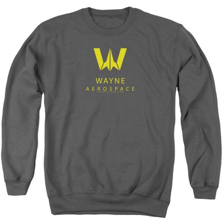 Justice League Movie Sweatshirt Wayne Aerospace Charcoal Sweat Shirt