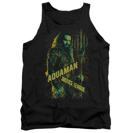 Justice League Movie Tank Top Aquaman Black Tanktop
