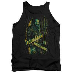 Justice League Movie Tank Top Aquaman Black Tanktop