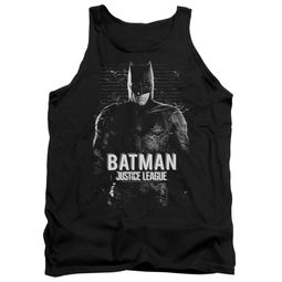 Justice League Movie Tank Top Batman Profile Black Tanktop