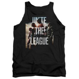 Justice League Movie Tank Top Dawn Unite the League Black Tanktop