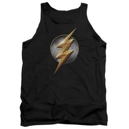 Justice League Movie Tank Top Flash Logo Black Tanktop