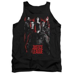 Justice League Movie Tank Top The League Red Glow Black Tanktop Justice League Movie Tank Top The League Red Glow Black Tanktop