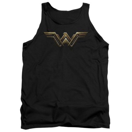 Justice League Movie Tank Top Wonder Woman Logo Black Tanktop
