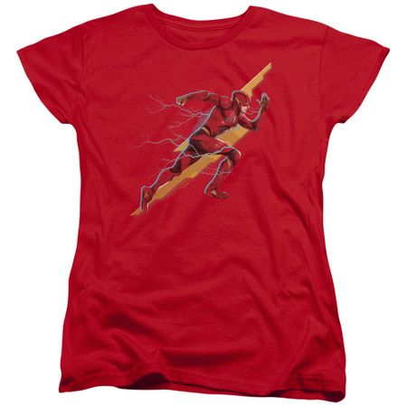 Justice League Movie Womens Shirt Flash Forward Red T-Shirt