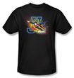 Justice League Superheroes T-shirt - Heroes United Adult Black Tee