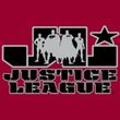 Justice League Superheroes T-shirt - JL Logo Adult Cardinal Red Tee
