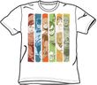 Justice League T-shirt - Columns DC Comics Adult White Tee