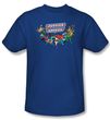 Justice League T-shirt Here They Come Royal Blue Tee