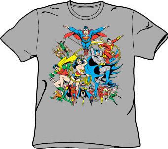 Justice League T-shirt - Justice League Assemble Adult Tee