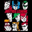 Justice League T-shirt - Nine Blocks Adult Black Tee