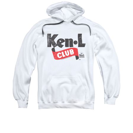 Ken L Ration Hoodie Club Logo White Sweatshirt Hoody