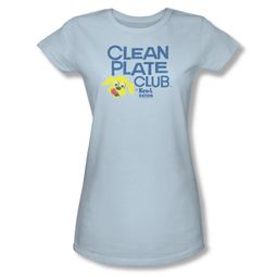 Ken L Ration Shirt Juniors Clean Plate Light Blue T-Shirt
