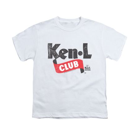 Ken L Ration Shirt Kids Club Logo White T-Shirt