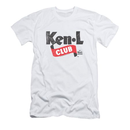 Ken L Ration Shirt Slim Fit Club Logo White T-Shirt