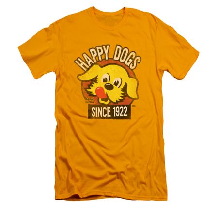 Ken L Ration Shirt Slim Fit Happy Dogs Gold T-Shirt