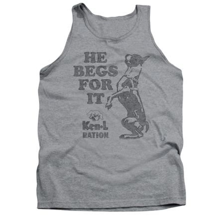 Ken L Ration Shirt Tank Top Beg For It Athletic Heather Tanktop