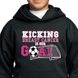 Kicking Breast Cancer is Our Goal Kids Hoody