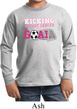 Kicking Breast Cancer is Our Goal Kids Long Sleeve Shirt