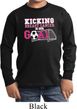 Kicking Breast Cancer is Our Goal Kids Long Sleeve Shirt