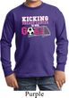 Kicking Breast Cancer is Our Goal Kids Long Sleeve Shirt