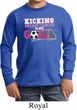 Kicking Breast Cancer is Our Goal Kids Long Sleeve Shirt