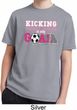 Kicking Breast Cancer is Our Goal Kids Moisture Wicking Shirt