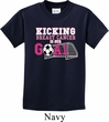 Kicking Breast Cancer is Our Goal Kids Shirt