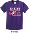 Kicking Breast Cancer is Our Goal Kids Shirt
