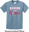 Kicking Breast Cancer is Our Goal Kids Shirt