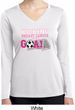 Kicking Breast Cancer is Our Goal Ladies Dry Wicking Long Sleeve Shirt