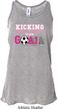 Kicking Breast Cancer is Our Goal Ladies Flowy Racerback Tanktop