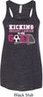Kicking Breast Cancer is Our Goal Ladies Flowy Racerback Tanktop